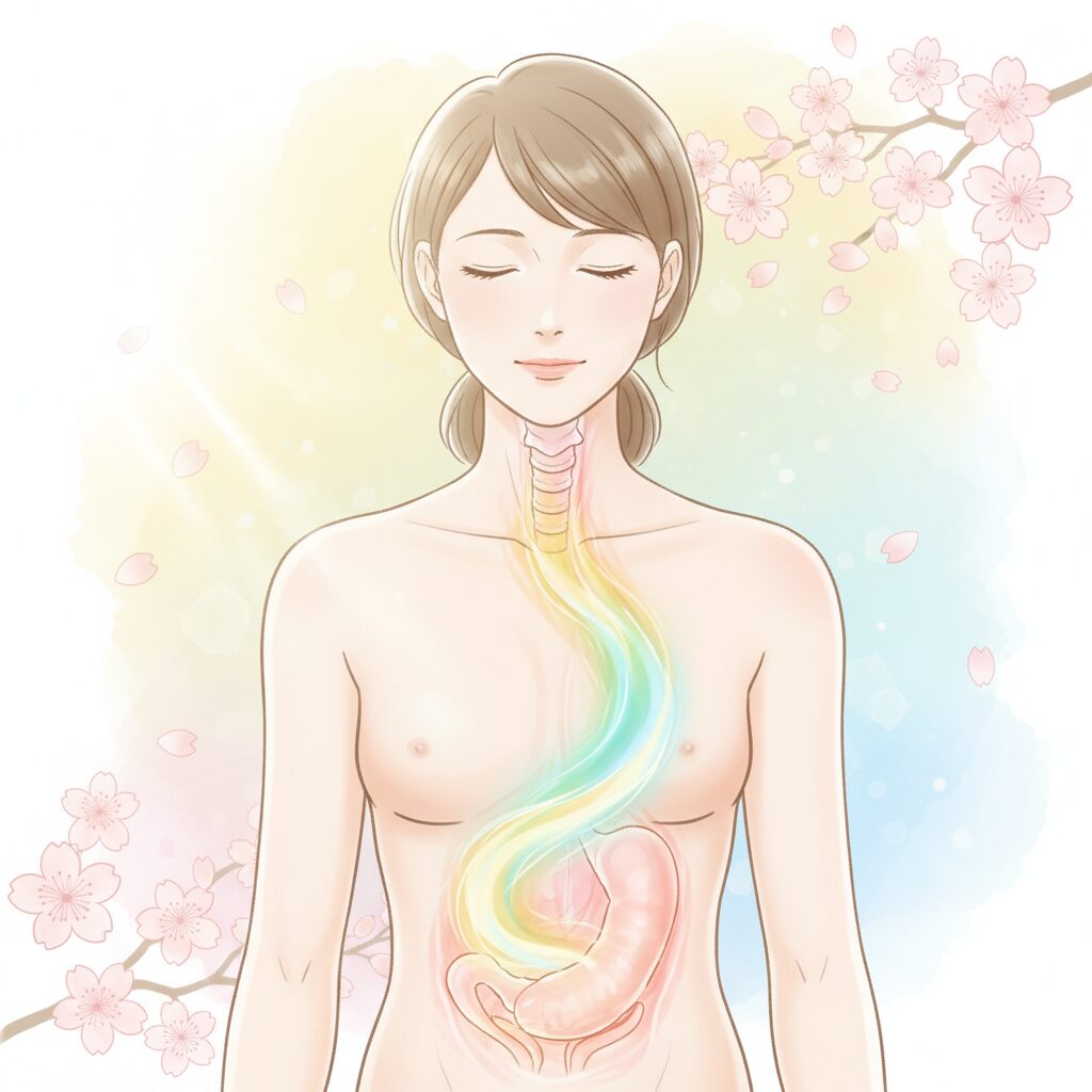 朝の胸焼けが軽減される様子