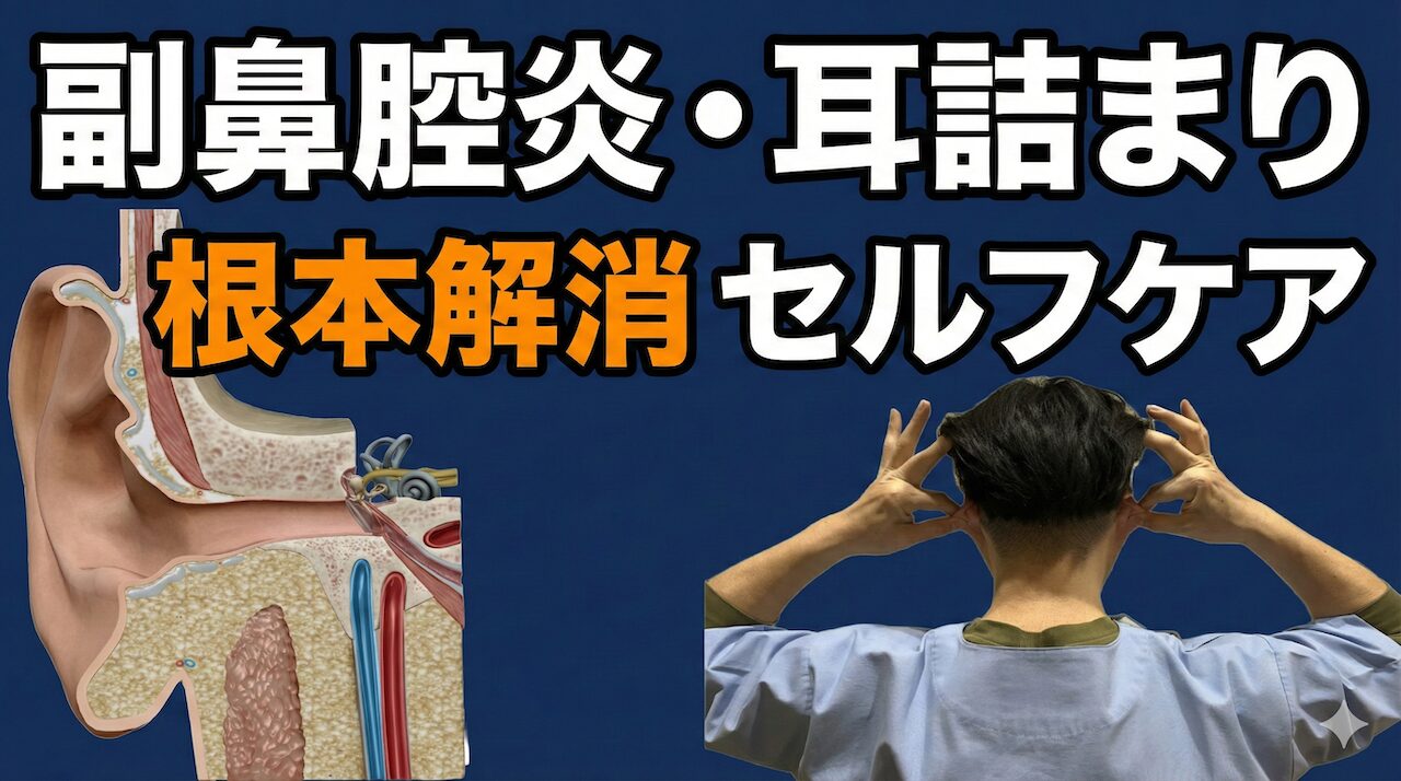 耳と鼻のつまりが同時にスッキリ｜鍼灸師直伝3分セルフケア