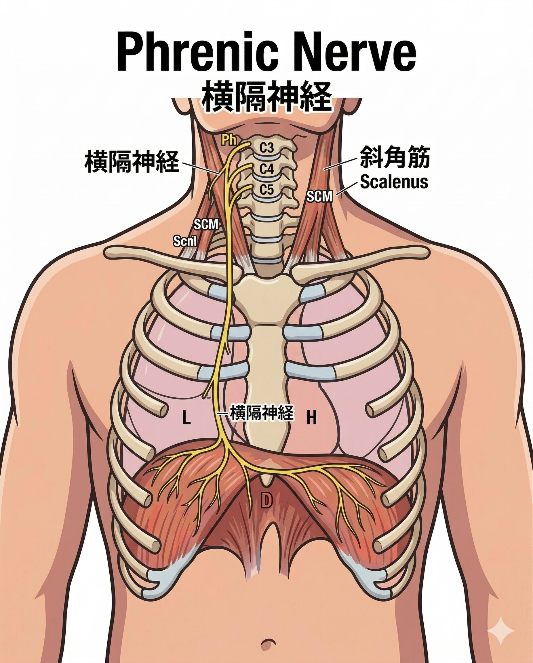 ガス腹の原因は2つ｜鍼灸師が教える斜角筋セルフケア