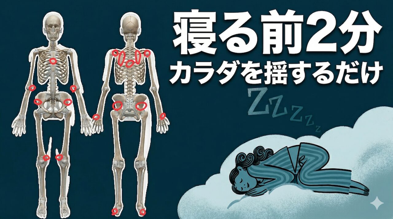 寝る前2分で過緊張リセット｜眠れない夜を変える誘発帯セルフケア